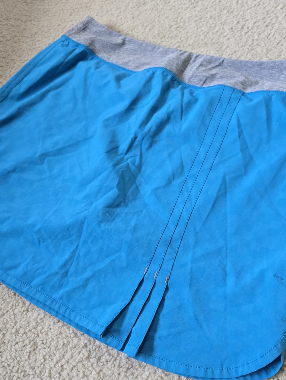 Tuff Athletics SKORT Mermaid Blue And Grey Womens Size Large